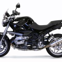 Exhaust compatible with Bmw R1200R 2006-2010, Trioval, Slip-on exhaust including removable db killer and link pipe, EPA-compliant 