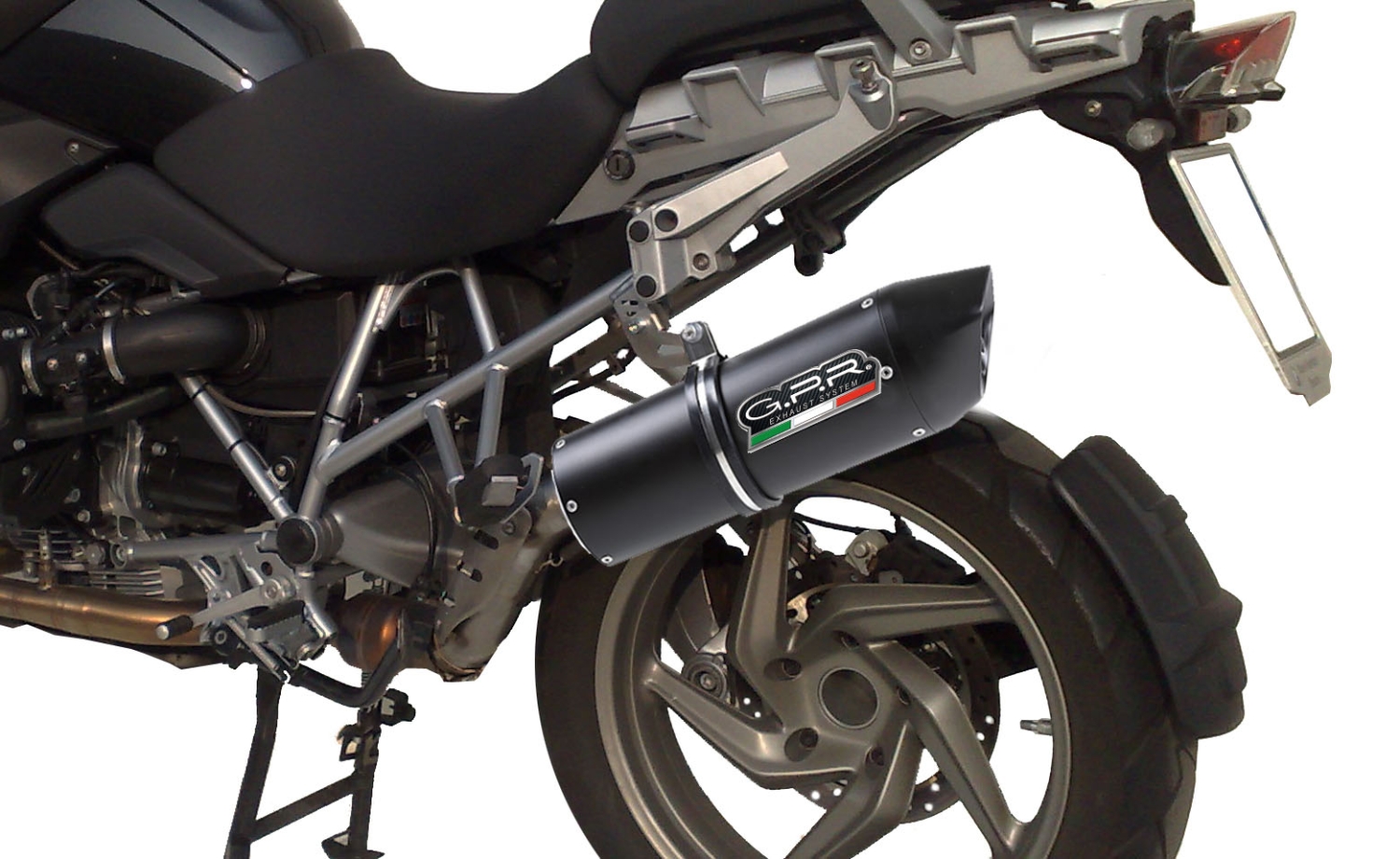 Exhaust compatible with Bmw R1200GS - Adventure 2010-2012, Furore Nero, Full system exhaust, including removable db killer 