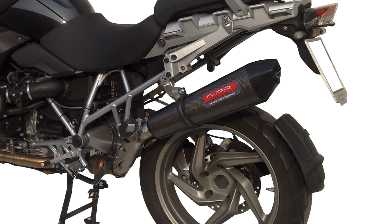Exhaust compatible with Bmw R1200GS - Adventure 2013-2013, Furore Nero, Full system exhaust, including removable db killer 