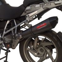 Exhaust compatible with Bmw R1200GS - Adventure 2013-2013, Furore Nero, Full system exhaust, including removable db killer 