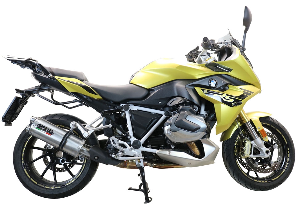 Exhaust compatible with Bmw R1250R R1250RS 2019-2020, Dual Inox, Slip-on exhaust including removable db killer and link pipe, not EPA-compliant 