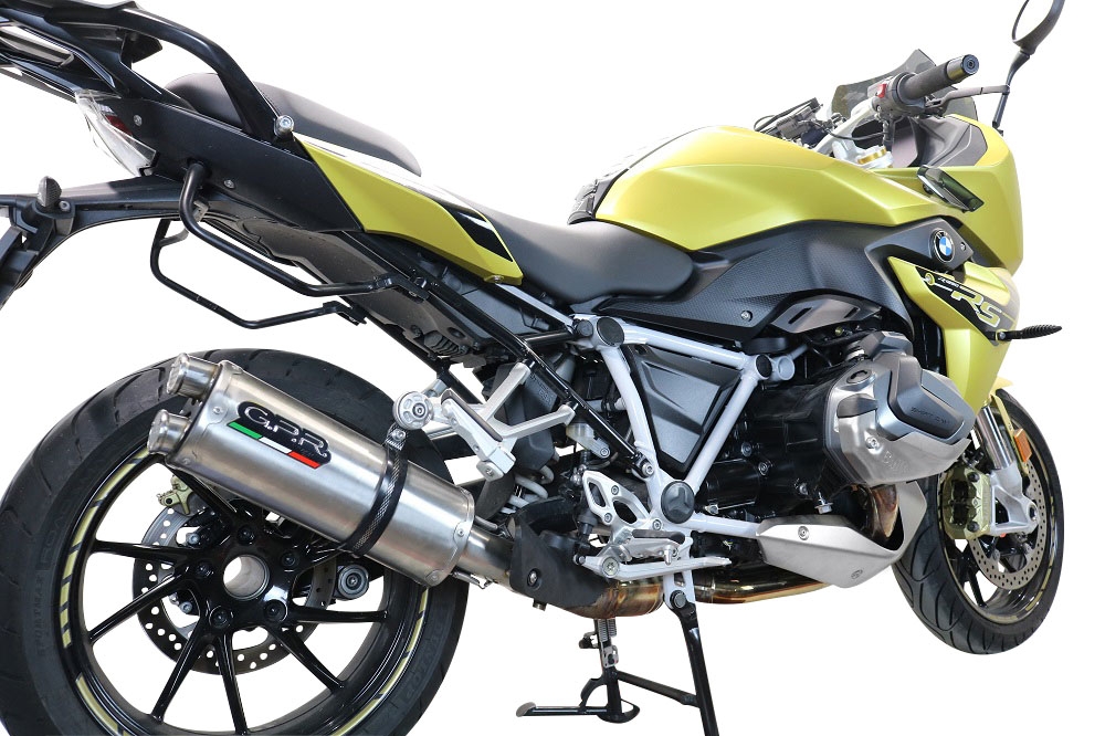 Exhaust compatible with Bmw R1250R R1250RS 2019-2020, Dual Inox, Slip-on exhaust including removable db killer and link pipe, not EPA-compliant 