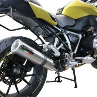 Exhaust compatible with Bmw R1250R R1250RS 2019-2020, M3 Titanium Natural, Slip-on exhaust including removable db killer and link pipe, EPA-compliant 