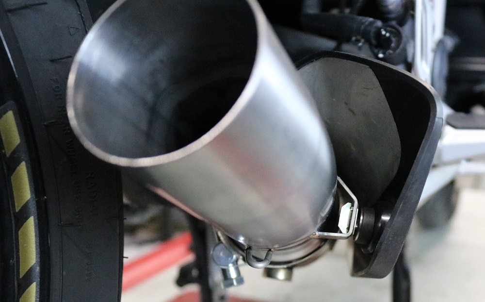 Exhaust compatible with Bmw R1250R R1250RS 2019-2020, Dual Inox, Slip-on exhaust including removable db killer and link pipe, not EPA-compliant 