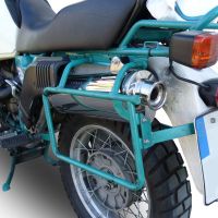Exhaust compatible with Bmw R100GS 1987-1996, Trioval, Slip-on exhaust including removable db killer and link pipe, EPA-compliant 