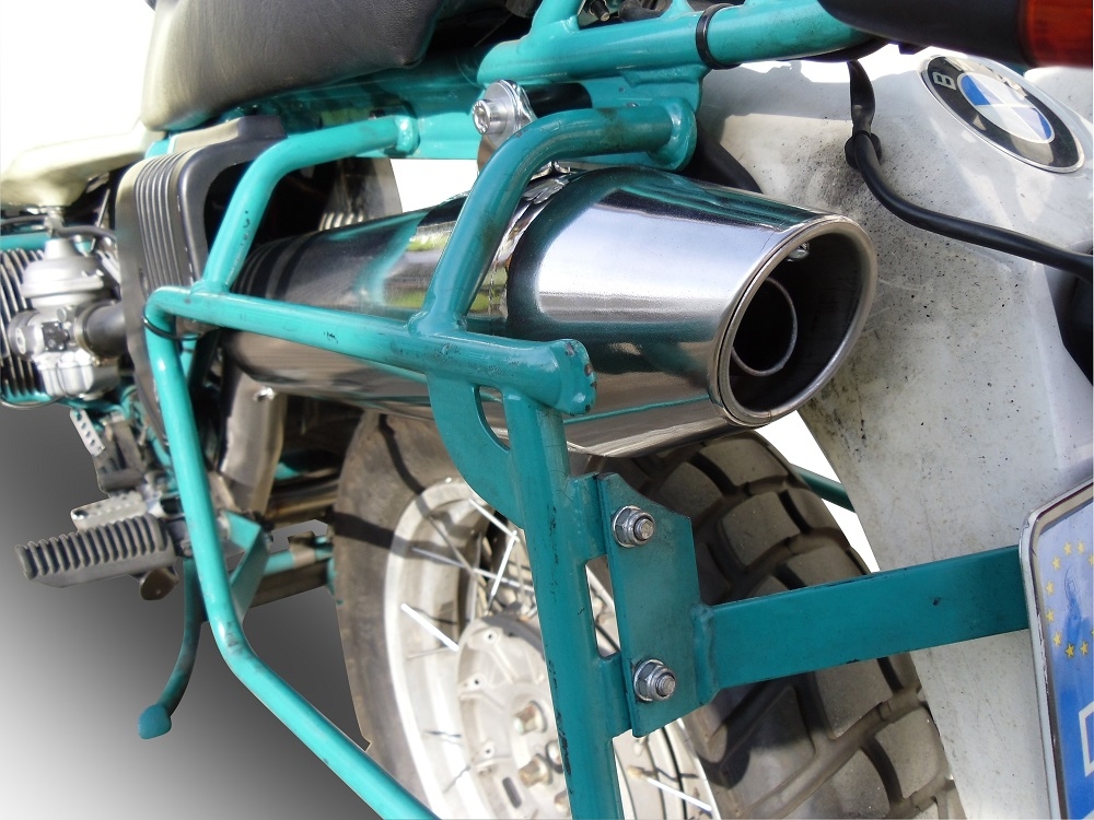 Exhaust compatible with Bmw R100GS 1987-1996, Vintacone, Slip-on exhaust including removable db killer and link pipe, EPA-compliant 
