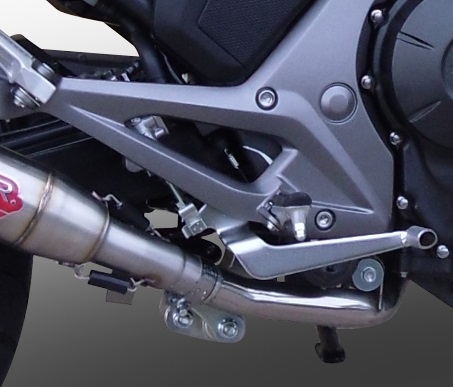 Exhaust compatible with Honda NC750X NC750S DCT 2017-2015, Powercone Evo, Slip-on exhaust including removable db killer and link pipe, EPA-compliant 