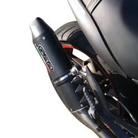 Exhaust compatible with Cagiva X-Raptor 1000 2002-2002, Furore Nero, Dual slip-on including removable db killers and link pipes, EPA-compliant 