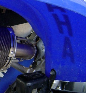 Exhaust compatible with Yamaha Raptor 660 2000-2005, Deeptone Atv, Full system exhaust, including removable db killer, EPA-compliance NOT required 