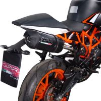 Exhaust compatible with Ktm RC 200 2014-2021, Deeptone Inox, Slip-on exhaust including removable db killer and link pipe, not EPA-compliant 