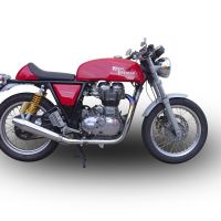 Exhaust compatible with Royal Enfield Continental GT 535 2014-2016, Vintacone, Slip-on exhaust including link pipe 