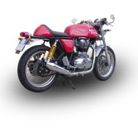 Exhaust compatible with Royal Enfield Continental GT 535 2014-2016, Vintacone, Slip-on exhaust including link pipe 