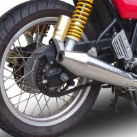 Exhaust compatible with Royal Enfield Continental GT 535 2014-2016, Vintacone, Slip-on exhaust including link pipe 