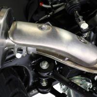 Exhaust compatible with Royal Enfield Himalayan 410 Diam.36mm 2017-2020, Albus Ceramic, Slip-on exhaust including link pipe and removable db killer 