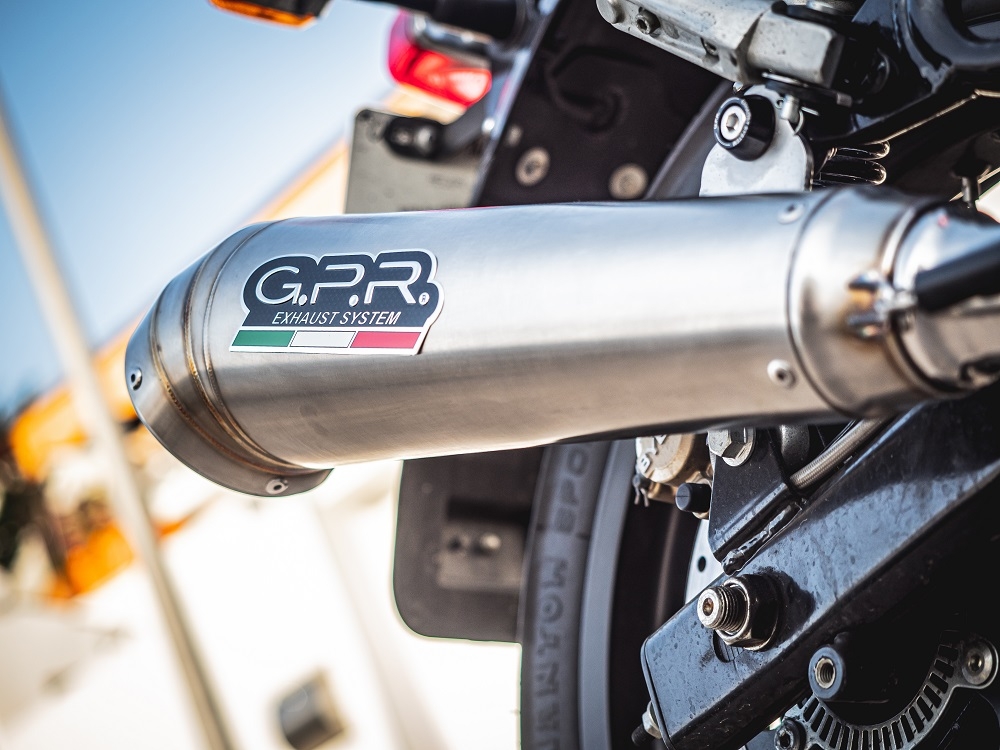 Exhaust compatible with Royal Enfield Continental 650 2021-2024, Powercone Evo, Dual slip-on exhausts including removable db killers and link pipes 