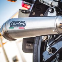 Exhaust compatible with Royal Enfield Continental 650 2021-2024, Powercone Evo, Dual slip-on exhausts including removable db killers and link pipes 
