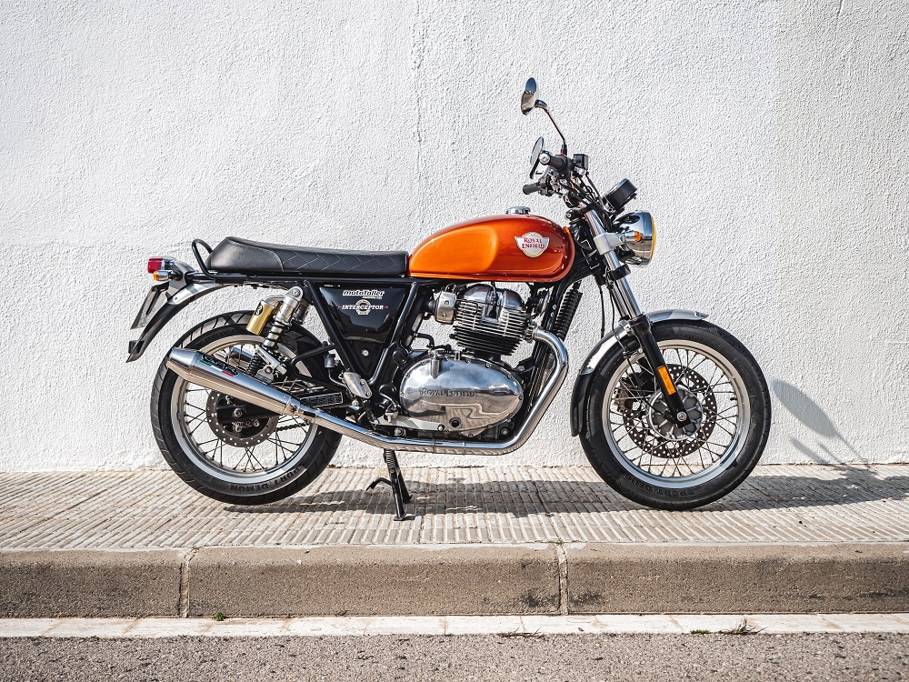 Exhaust compatible with Royal Enfield Interceptor 650 2021-2025, Ultracone, Dual slip-on exhausts including removable db killers and link pipes 