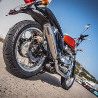 Exhaust compatible with Royal Enfield Interceptor 650 2021-2025, Ultracone, Dual slip-on exhausts including removable db killers and link pipes 