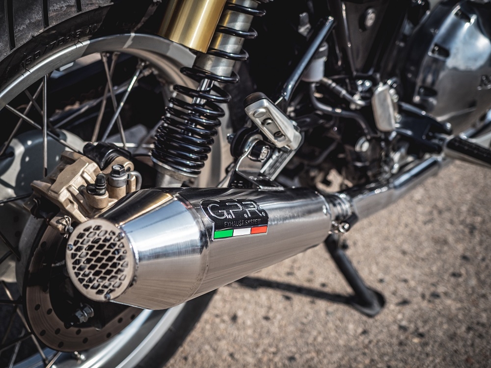 Exhaust compatible with Royal Enfield Interceptor 650 2021-2025, Ultracone, Dual slip-on exhausts including removable db killers and link pipes 