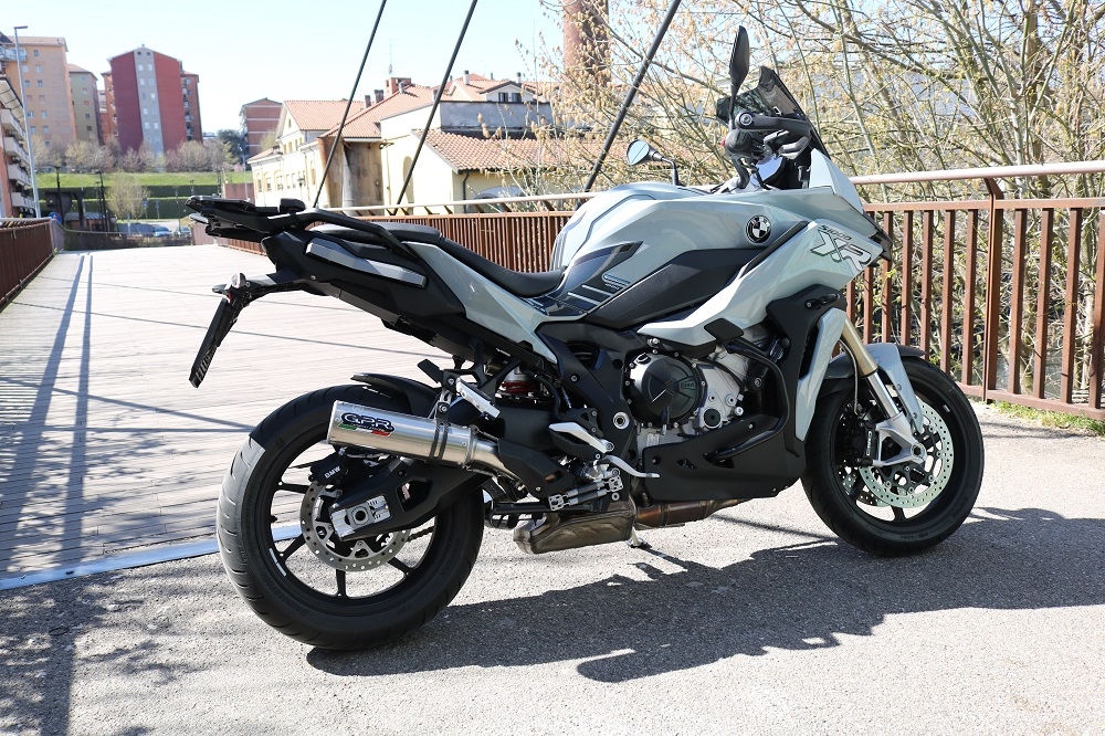 Exhaust compatible with Bmw S1000XR 2020-2025, M3 Inox , Slip-on exhaust including removable db killer and link pipe, EPA-compliant 