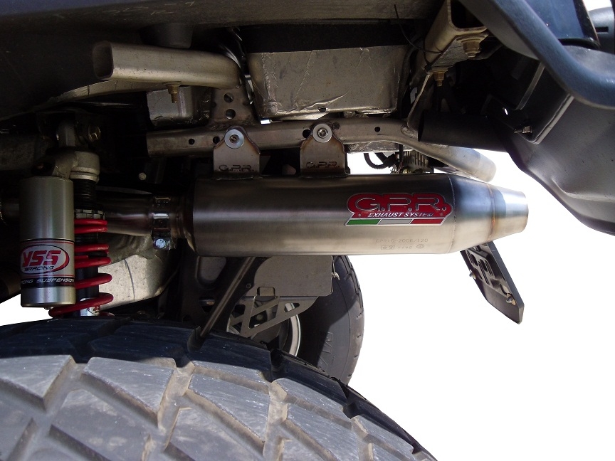 Exhaust compatible with Can Am Outlander 800 XMR 2012-2016, Deeptone Atv, Slip-on exhaust including removable db killer and link pipe, EPA-compliance NOT required 