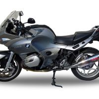 Exhaust compatible with Bmw R1200ST R1200RT 2003-2008, Trioval, Slip-on exhaust including removable db killer and link pipe, EPA-compliant 