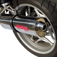 Exhaust compatible with Bmw R1200ST R1200RT 2003-2008, Trioval, Slip-on exhaust including removable db killer and link pipe, EPA-compliant 