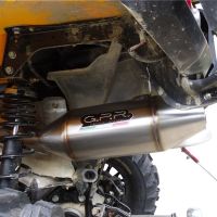 Exhaust compatible with Can Am Outlander 500 Max 2013-2015, Deeptone Atv, Slip-on exhaust including removable db killer and link pipe, EPA-compliance NOT required 