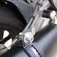 Exhaust compatible with Aprilia Caponord 1200 2013-2016, Furore Nero, Slip-on exhaust including removable db killer and link pipe, EPA-compliant 