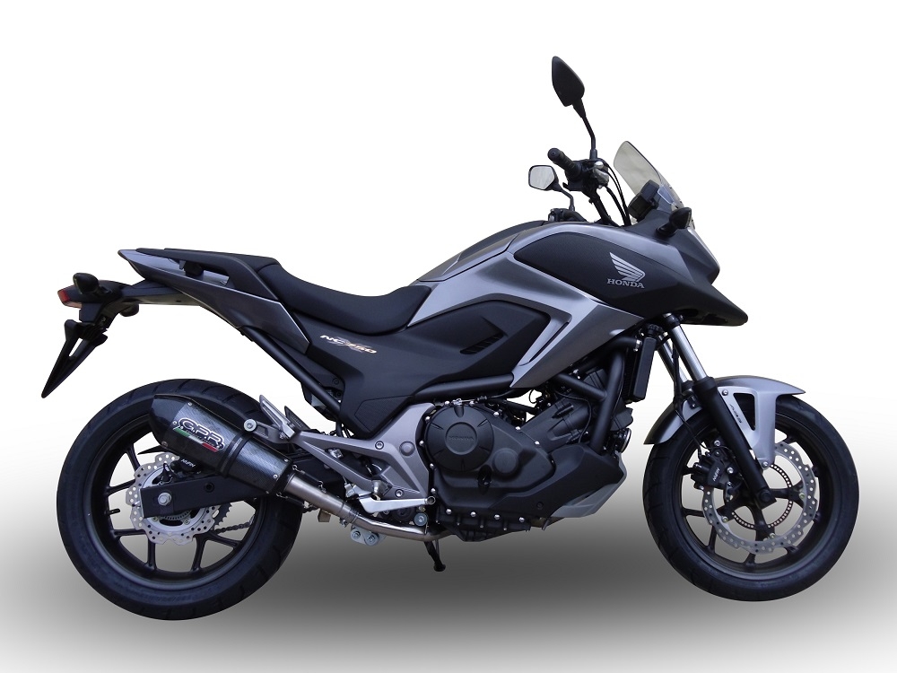 Exhaust compatible with Honda NC750X NC750S DCT 2014-2015, Ghisa , Slip-on exhaust including removable db killer and link pipe, EPA-compliant 