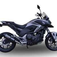 Exhaust compatible with Honda NC750X NC750S DCT 2014-2015, Ghisa , Slip-on exhaust including removable db killer and link pipe, EPA-compliant 