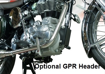 Exhaust compatible with Royal Enfield Classic / Bullet Efi 500 2009-2016, Decatalizzatore, Decat pipe 