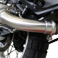 Exhaust compatible with Husqvarna Svartpilen 401 2018-2019, M3 Titanium Natural, Slip-on exhaust including removable db killer and link pipe, EPA-compliant 