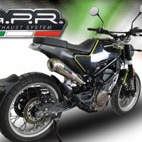 GPR exhaust compatible with Husqvarna Svartpilen 401 2018-2019, Powercone Evo, Homologated legal Mid-full system exhaust, including removable db killer and catalyst  