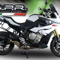 Exhaust compatible with Bmw S1000XR 2017-2019, Furore Evo4 Nero, Slip-on exhaust including removable db killer and link pipe, EPA-compliant 