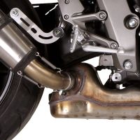 Exhaust compatible with Honda CB1000R 2008-2014, Satinox , Slip-on exhaust including removable db killer and link pipe, EPA-compliant 