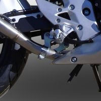 Exhaust compatible with Honda CB400F 2013-2015, Albus Ceramic, Slip-on exhaust including removable db killer and link pipe, EPA-compliant 