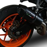 Exhaust compatible with Honda CBR1000RR 2014-2016, Furore Nero, Slip-on exhaust including removable db killer and link pipe, EPA-compliant 