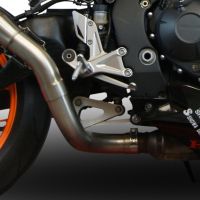 Exhaust compatible with Honda CBR1000RR 2014-2016, M3 Titanium Natural, Slip-on exhaust including link pipe 