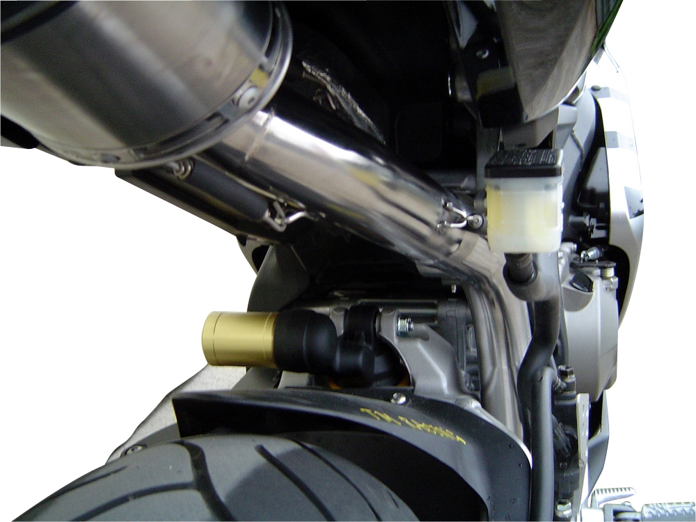 Exhaust compatible with Honda CBR1000RR 2004-2007, Deeptone Inox, Slip-on exhaust including link pipe 