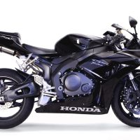 Exhaust compatible with Honda CBR1000RR 2004-2007, Tiburon Titanium, Slip-on exhaust including link pipe 