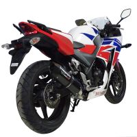 Exhaust compatible with Honda CBR300R 2014-2016, Furore Nero, Slip-on exhaust including removable db killer and link pipe, not EPA-compliant 