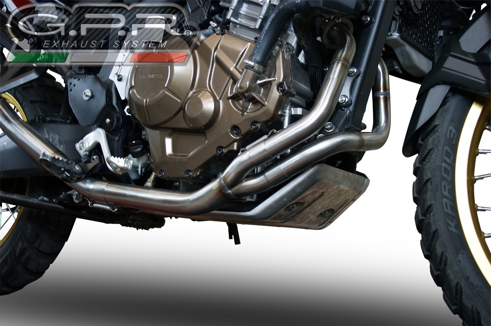 Exhaust compatible with Honda CRF1000L Africa Twin 2018-2020, Decatalizzatore, Decat pipe 