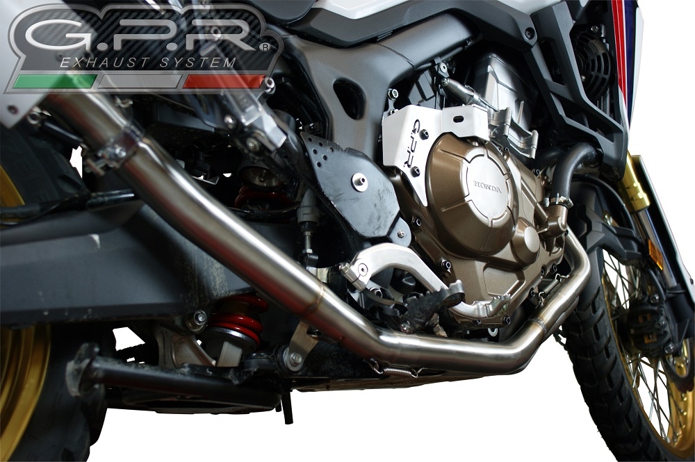 Exhaust compatible with Honda CRF1000L Africa Twin 2018-2020, Decatalizzatore, Decat pipe 