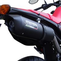 Exhaust compatible with Honda CRF250M 2013-2016, Furore Nero, Slip-on exhaust including removable db killer and link pipe, not EPA-compliant 