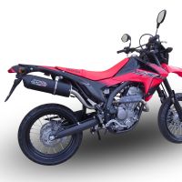 Exhaust compatible with Honda CRF250M 2013-2016, Furore Nero, Slip-on exhaust including removable db killer and link pipe, not EPA-compliant 