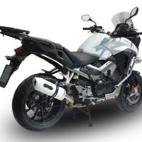 Exhaust compatible with Honda Crossrunner 800 VFR800X 2017-2020, Albus Evo4, Slip-on exhaust including removable db killer and link pipe, EPA-compliant 