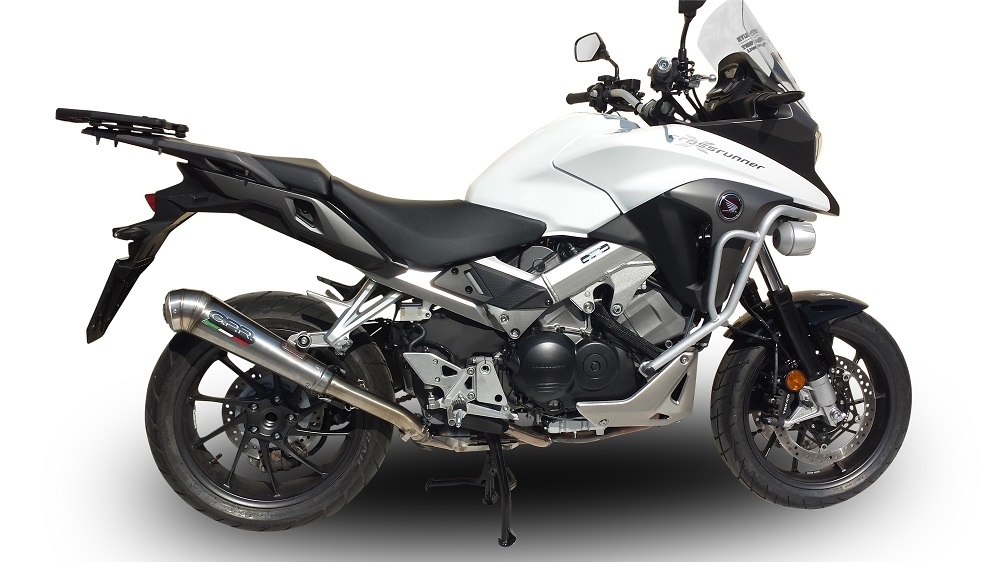Exhaust compatible with Honda Crossrunner 800 VFR800X 2017-2020, Powercone Evo, Slip-on exhaust including removable db killer and link pipe, EPA-compliant 
