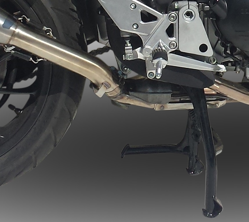 Exhaust compatible with Honda Crossrunner 800 VFR800X 2017-2020, Albus Evo4, Slip-on exhaust including removable db killer and link pipe, EPA-compliant 