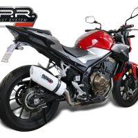 Exhaust compatible with Honda CB500F 2021-2025, Albus Evo4, Slip-on exhaust including removable db killer and link pipe, EPA-compliant 